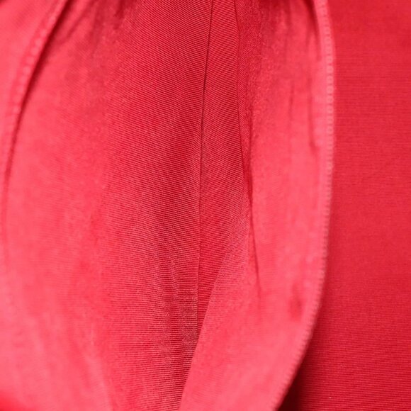 CHANEL Matelasse Chain Tote Bag Lamb Skin Red Silver CC Auth 120921 - Picture 13 of 16